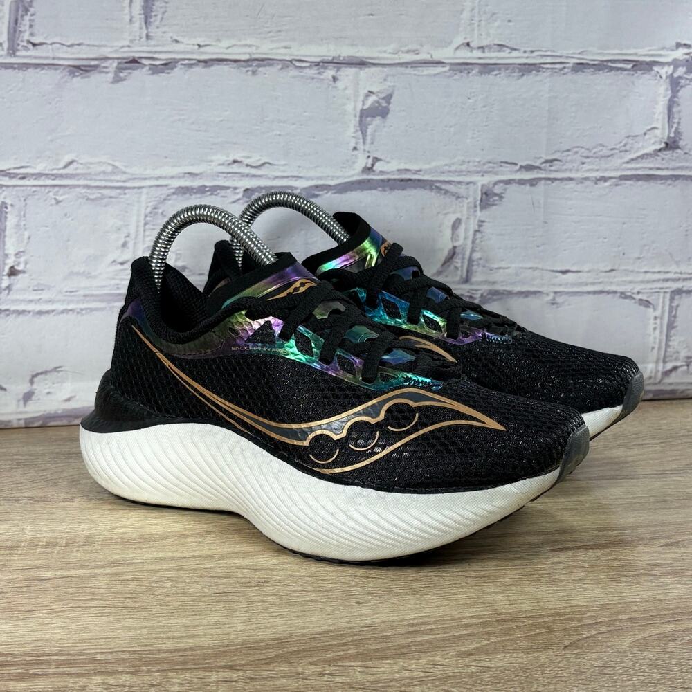 Saucony Endorphin Pro 3 Black Goldstruck Running Women's 7.5 Sneakers S10755-10